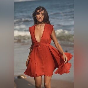 FREE PEOPLE Antoinette Mini - Red Tulip Small, NWT